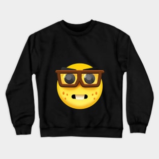 Angry Nerd - Plain Design Crewneck Sweatshirt